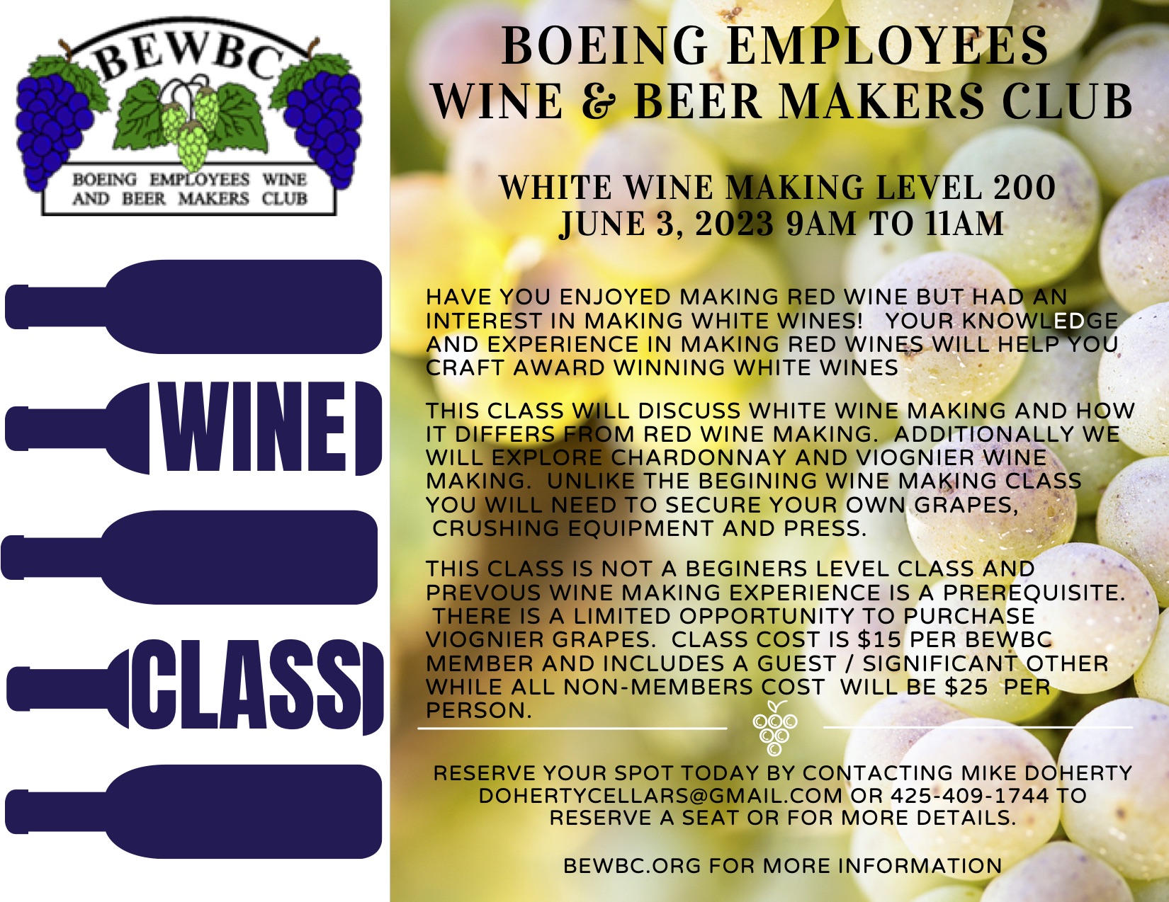 BEWBC White Wine Class 2023