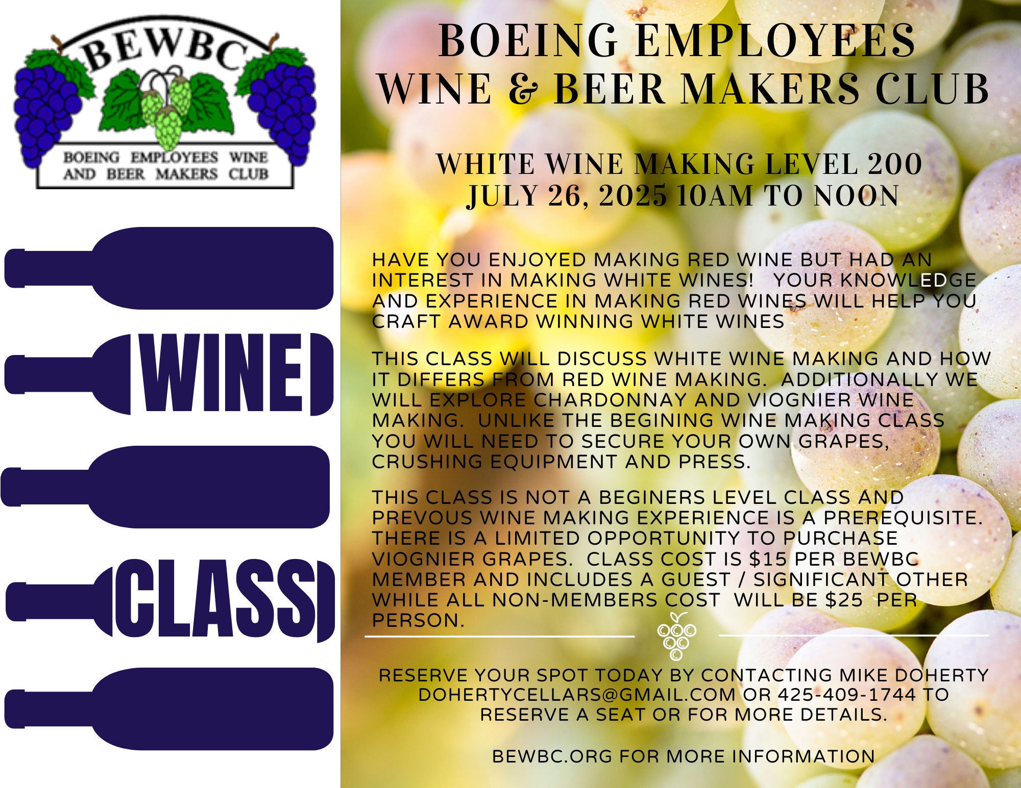 BEWBC White Wine Class 2025